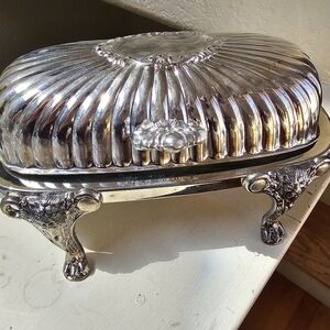 F.B. Rogers Silver Butter Dish